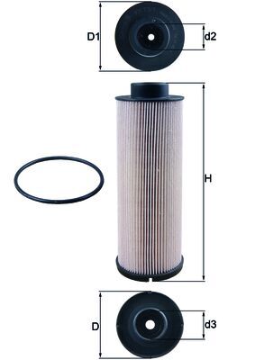 Filtro carburante - KX 73/1D MAHLE
