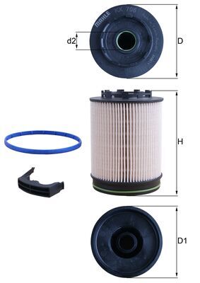Fuel filter - KX 705D MAHLE