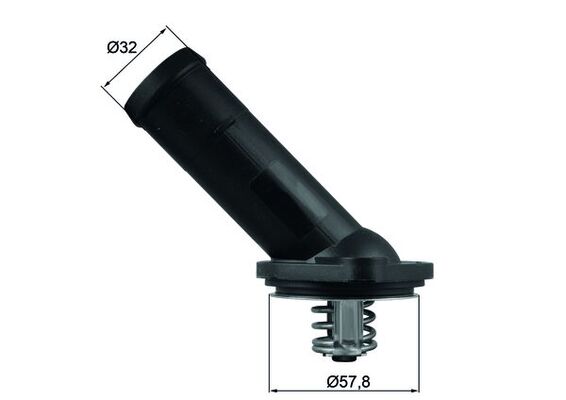 Thermostat, coolant - TI 225 92D MAHLE