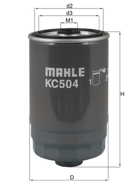 Fuel filter - KC 504 MAHLE
