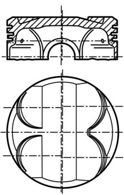 Piston - 081 PI 00101 000 MAHLE