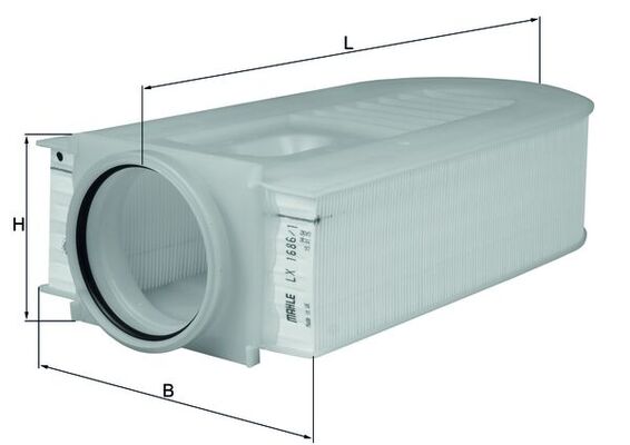 Filtro aria - LX 1686/1 MAHLE