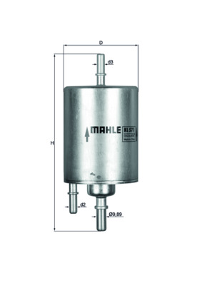 Fuel filter - KL 573 MAHLE