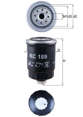 Fuel filter - KC 189 MAHLE