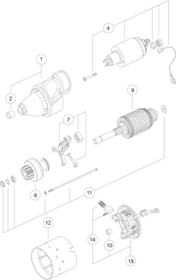 Starter - MS 414 MAHLE