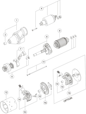 Starter - MS 241 MAHLE