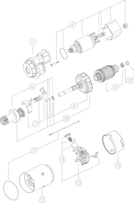 Motorino d'avviamento - MS 292 MAHLE