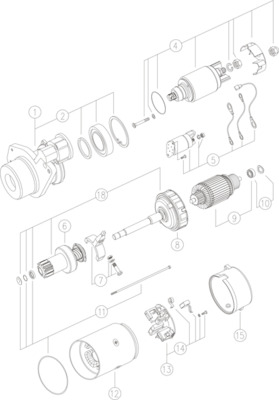 starteris - MS 139 MAHLE