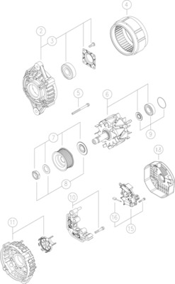 Alternator - MG 23 MAHLE