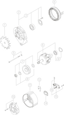 Generator - MG 400 MAHLE