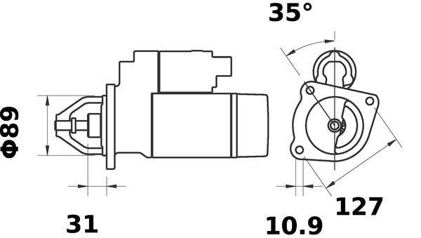 starteris - MS 424 MAHLE