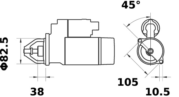 Стартер - MS 430 MAHLE
