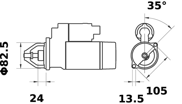 starteris - MS 354 MAHLE