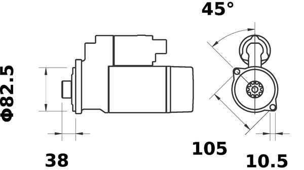 starteris - MS 292 MAHLE