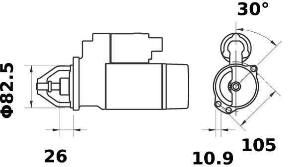 starteris - MS 219 MAHLE