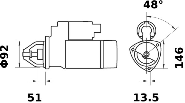 starteris - MS 117 MAHLE