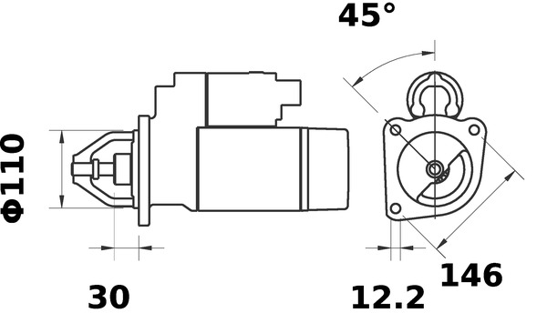 Starter - MS 79 MAHLE