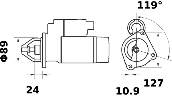 starteris - MS 84 MAHLE