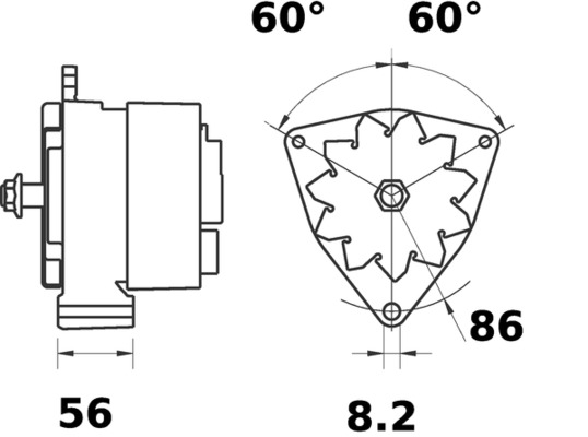 Alternatore - MG 597 MAHLE