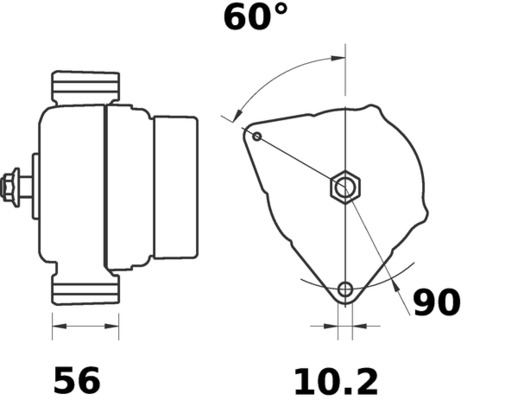 Alternator - MG 473 MAHLE