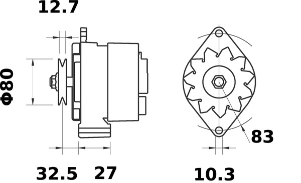 Alternatore - MG 272 MAHLE