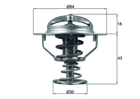 Termostato, Refrigerante - TX 114 82D MAHLE