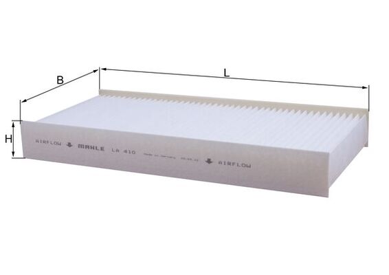 Filtro, Aria abitacolo - LA 410 MAHLE