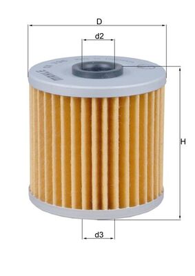 alyvos filtras - OX 796 MAHLE