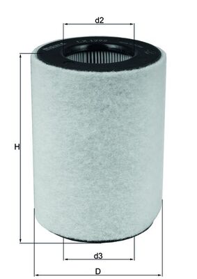 Filtro aria - LX 1792 MAHLE
