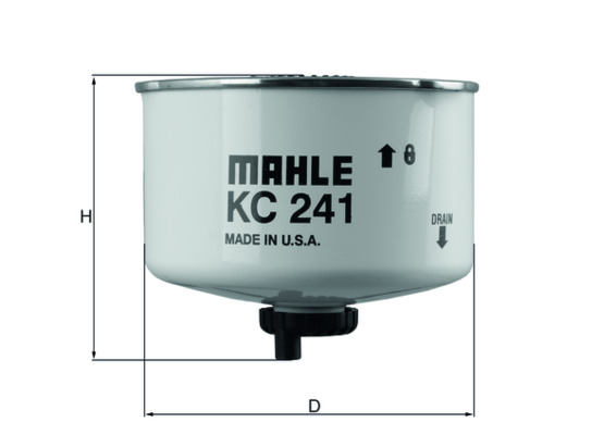Fuel filter - KC 241D MAHLE