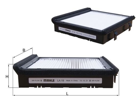 Filter, interior air - LA 19 MAHLE