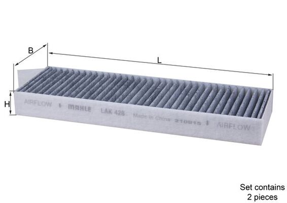 Filter, interior air - LAK 428/S MAHLE