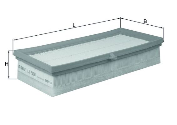 Filtro aria - LX 2636 MAHLE