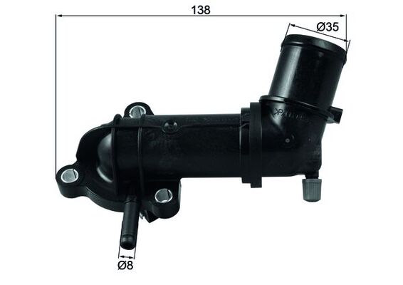 Thermostat, coolant - TI 245 88 MAHLE