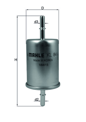 Fuel filter - KL 84 MAHLE