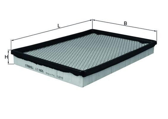 Luftfilter - LX 1636 MAHLE