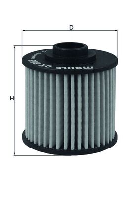 alyvos filtras - OX 803 MAHLE