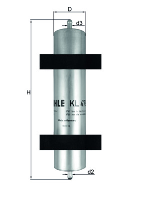 Fuel filter - KL 478 MAHLE