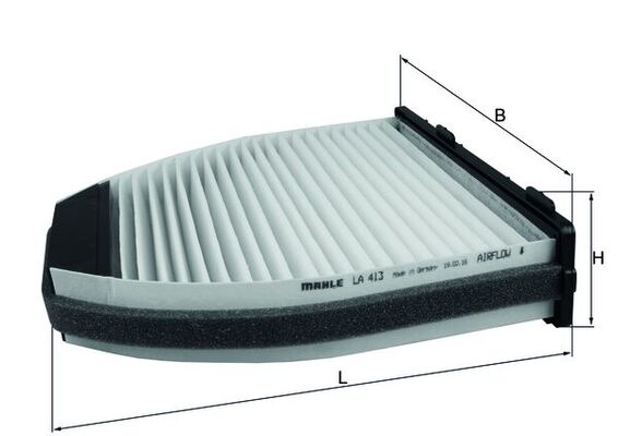 Filtro, Aria abitacolo - LA 413 MAHLE