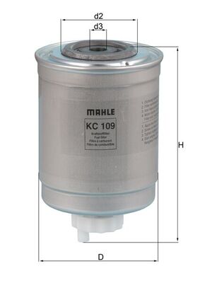 Fuel filter - KC 109 MAHLE