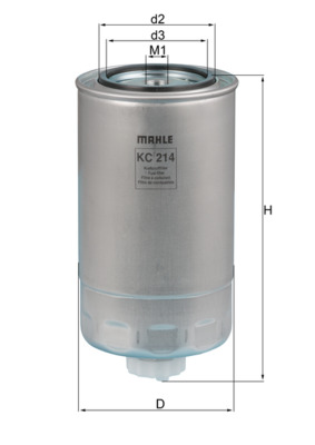 kuro filtras - KC 214 MAHLE