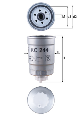 Топливный фильтр - KC 244 MAHLE