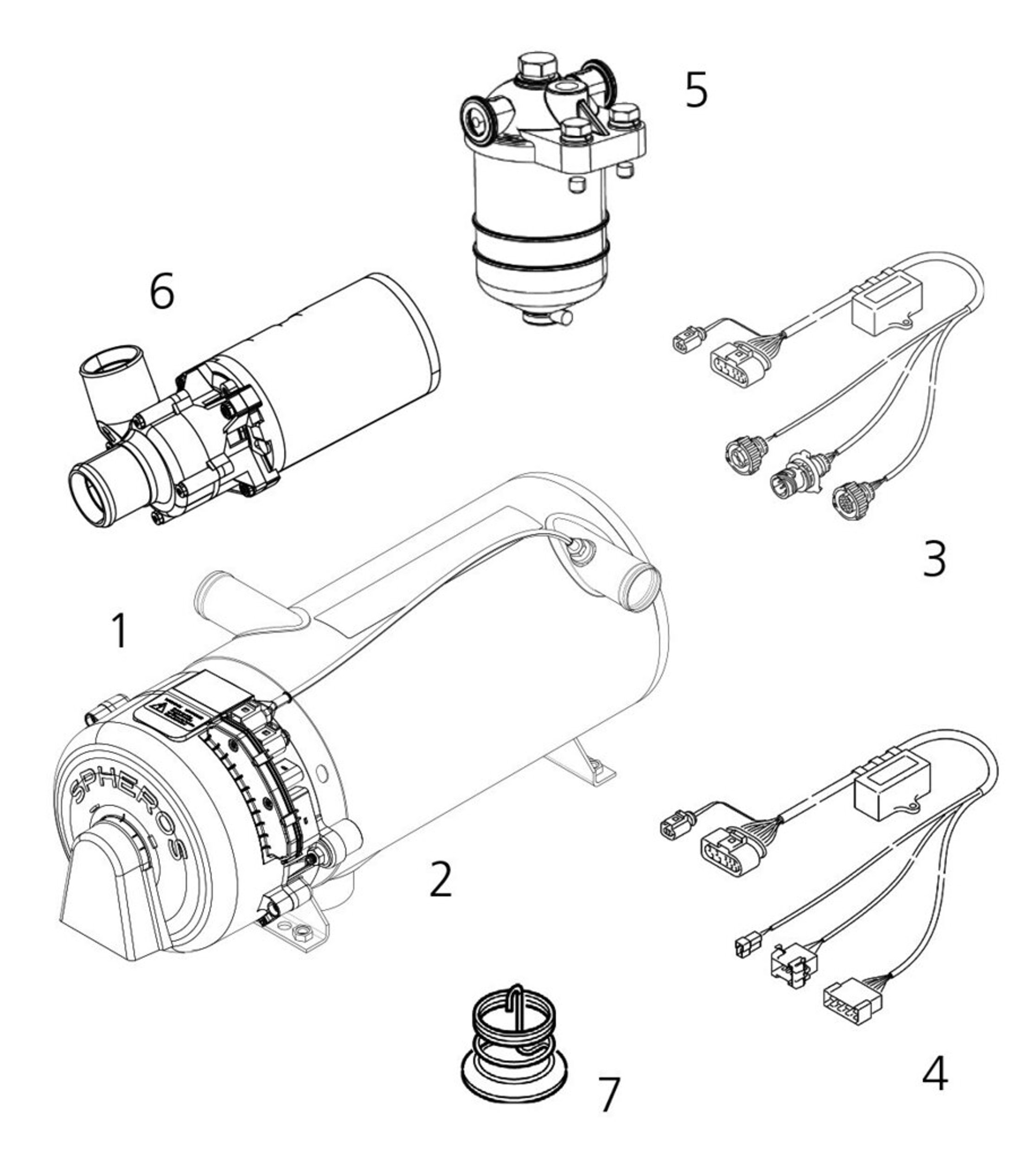 Riscaldatore da parcheggio - SPH11121360A WEBASTO