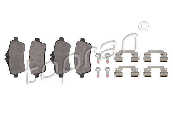 Brake Pad Set, disc brake - 409 502 TOPRAN