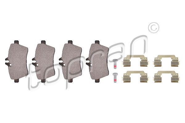Kit pastiglie freno, Freno a disco - 401 648 TOPRAN
