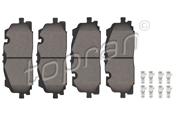 Brake Pad Set, disc brake - 117 686 TOPRAN