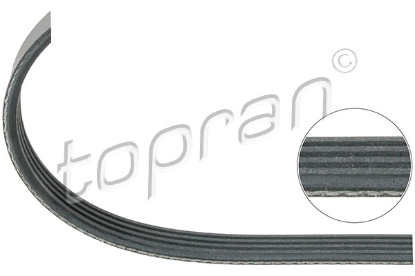 V formos rumbuoti diržai - 500 682 TOPRAN
