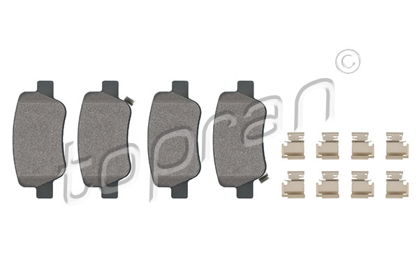 Brake Pad Set, disc brake - 624 517 TOPRAN