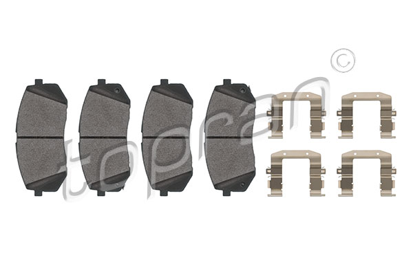 Kit pastiglie freno, Freno a disco - 821 164 TOPRAN