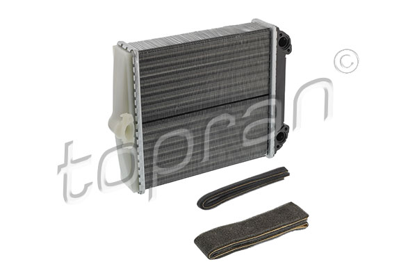Scambiatore calore, Riscaldamento abitacolo - 407 748 TOPRAN